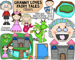 Granny Loves Fairy Tales Clip Art - Old Lady Swallowed Dragon Graphics Commercial Use PNG