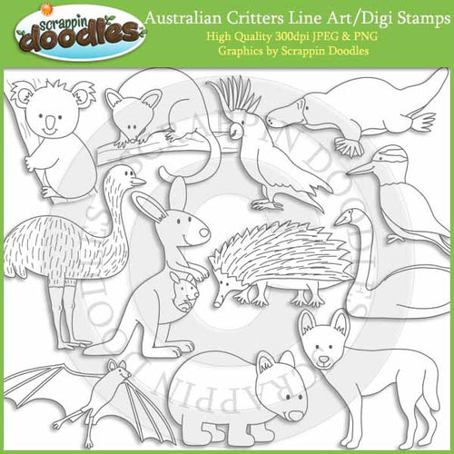 Australian Critters - Australia Animal Clip Art