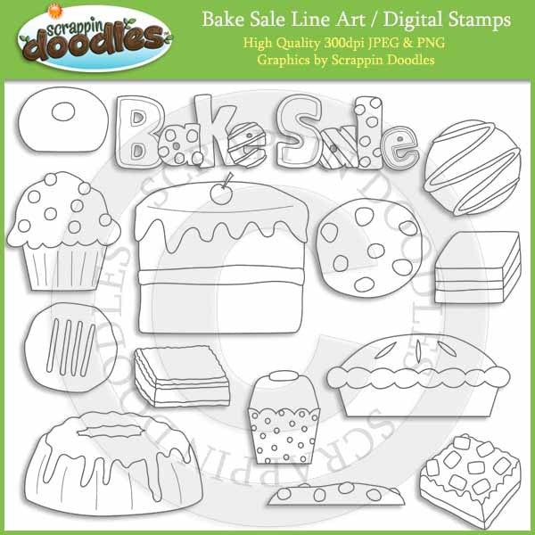 Bake Sale - Bakery Food Clip Art