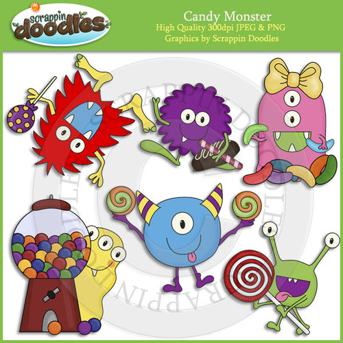 Candy Monster Clip Art Download