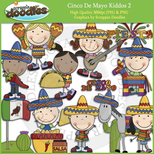 Cinco De Mayo Kidds 2 Clip Art Download