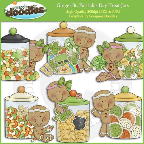 Ginger St Patricks Day Treat Jars Download