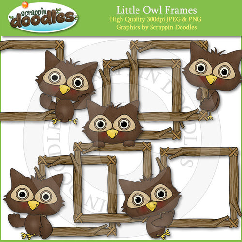 Little Owl Frames Clip Art Download