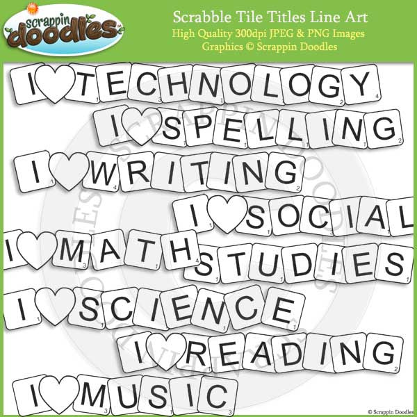 Scrabble Tile Titles