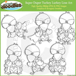 Super Duper Turkey Lurkey Line Art Download
