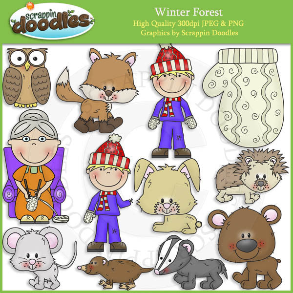 Winter Forest Clip Art