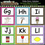 Polka Dotty Alphabet Letter Size Posters