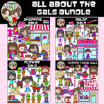 All About The Gals Bundle  - Girl Clip Art Download