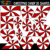 Christmas 2D Shapes Clipart BUNDLE