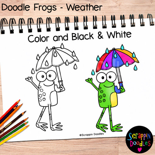 Doodle Frogs Weather Clip Art