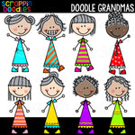 Doodle Grandmas Clip Art
