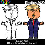 Election 2020 Clipart Donald Trump Joe Biden