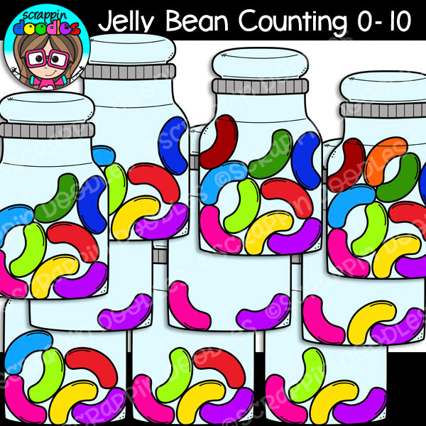 Jelly Bean Counting Clip Art