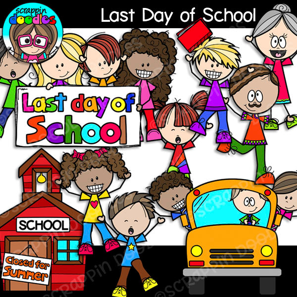 school closed for summer clipart