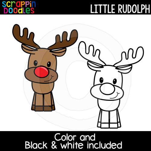 Little Rudolph Clip Art