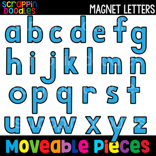MOVEABLE IMAGES -Magnet Alphabet Clip Art