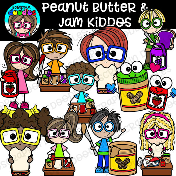 Peanut Butter & Jam Kiddos Clipart