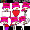 Snowman Valentine Clip Art