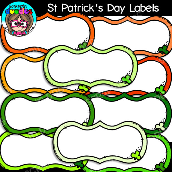 St Patrick's Day Labels