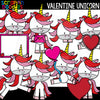 Valentine Unicorn Clip Art Commercial Use