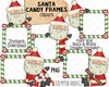 Santa Claus ClipArt Bundle - Cute Christmas Santas - Super Santa - Christmas Racing Clip Art