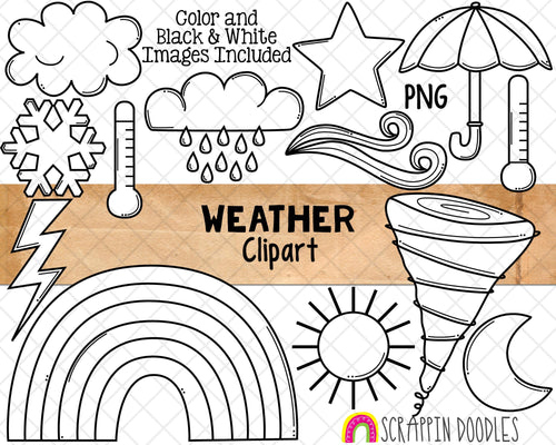 Weather Clip Art - Tornado - Rain Clouds - Rainbow - Wind - Environment - Weather Bulletin Board - Commercial Use PNG
