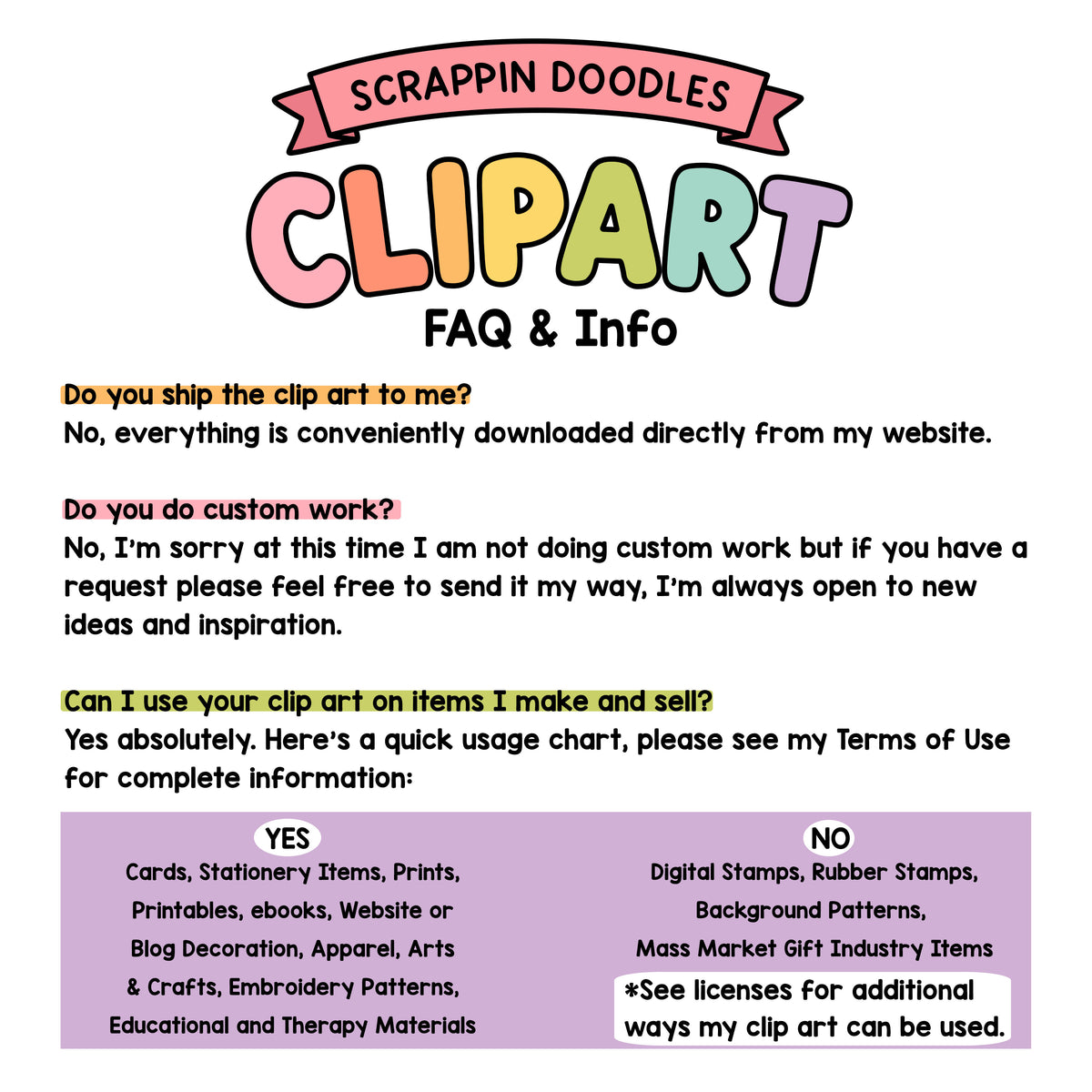 Yearly ClipArt Subscription