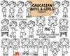 Multicultural Kids Clip Art Bundle