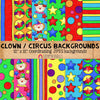 Clown ClipArt - Circus Clown - Clown Car - Juggling Balls - Party Clown Decorations - Commercial Use PNG Sublimation Graphics