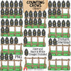 Counting Crows ClipArt - Autumn Crow on Fence Counting - Seasonal Math Graphics - Commercial Use PNG
