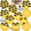 Counting Bats ClipArt - Halloween Full Moon Bats Counting - Seasonal Math Graphics - Commercial Use PNG