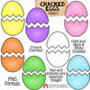 Cracked Eggs ClipArt - Egg Top and Bottom - Easter Eggs Cracked in Half - CU PNG