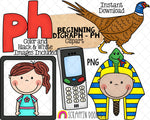 Beginning & Ending Digraph Clip Art Bundle