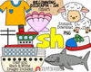 Beginning Digraph Clip Art - Words Beginning With SH - Commercial Use PNG Sublimation