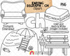 Ending Digraph Clip Art - Words Ending With CH - Commercial Use PNG Sublimation