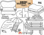 Beginning & Ending Digraph Clip Art Bundle