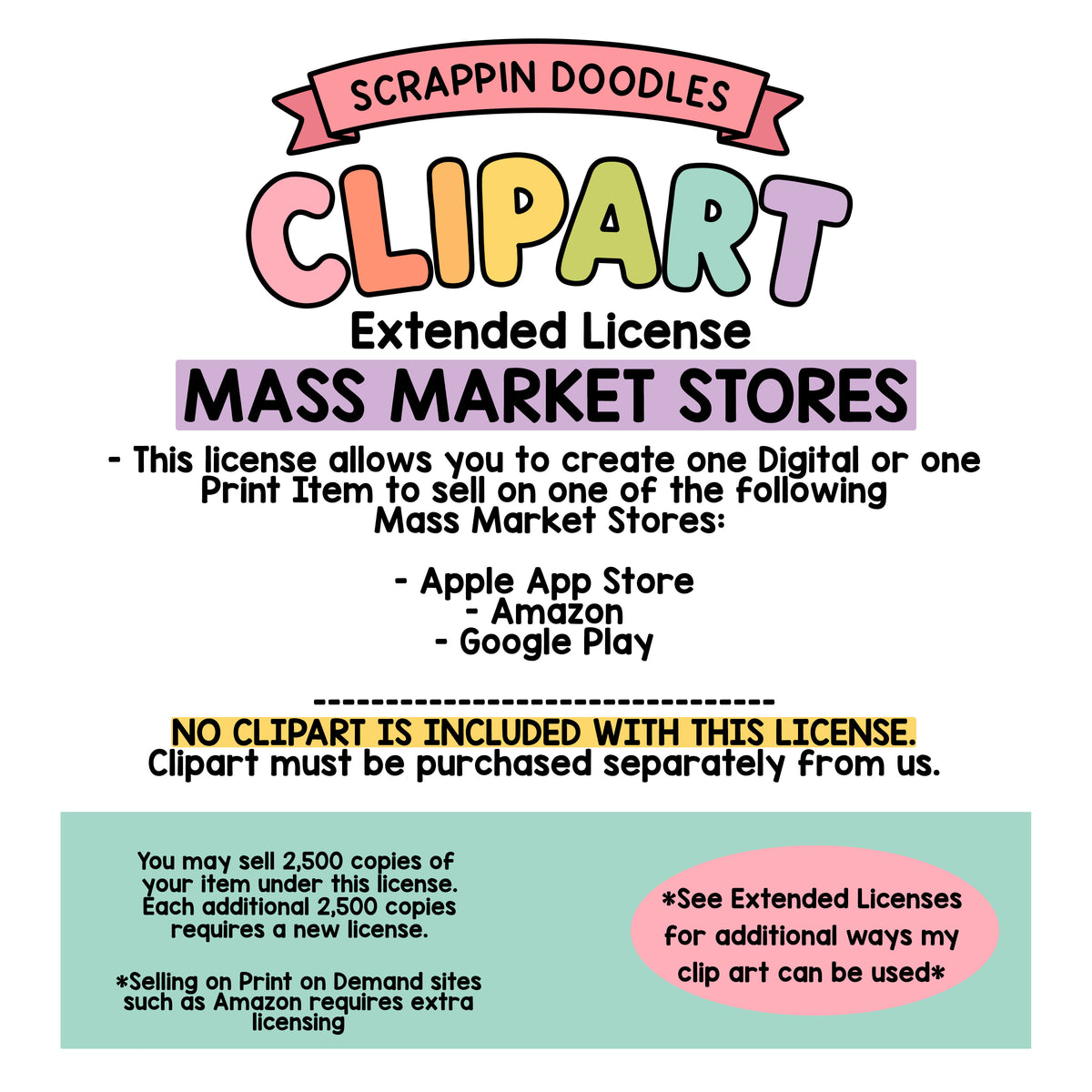 Scrappin Doodles Extended License for Mass Market