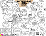 Father's Day Clip Art - Kids Gifts to Dad ClipArt - Papa