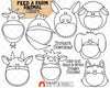 Feed A Farm Animal Clip Art - Commercial Use PNG - Commercial Use PNG