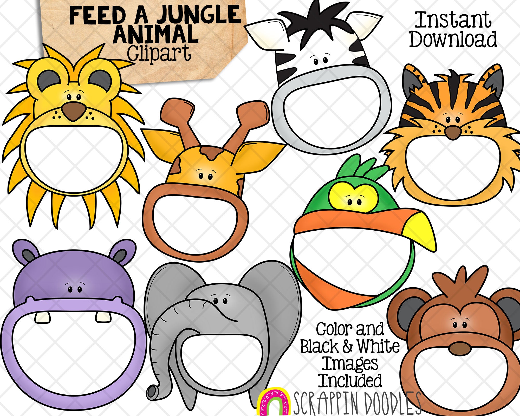 feed-a-jungle-animal-clip-art-commercial-use-png-scrappin-doodles for Free Printable Jungle Animal Pictures Feed A Jungle Animal Clip Art - Commercial Use PNG – Scrappin Doodles for Free Printable Jungle Animal Pictures