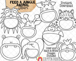 Feed A Jungle Animal Clip Art - Commercial Use PNG