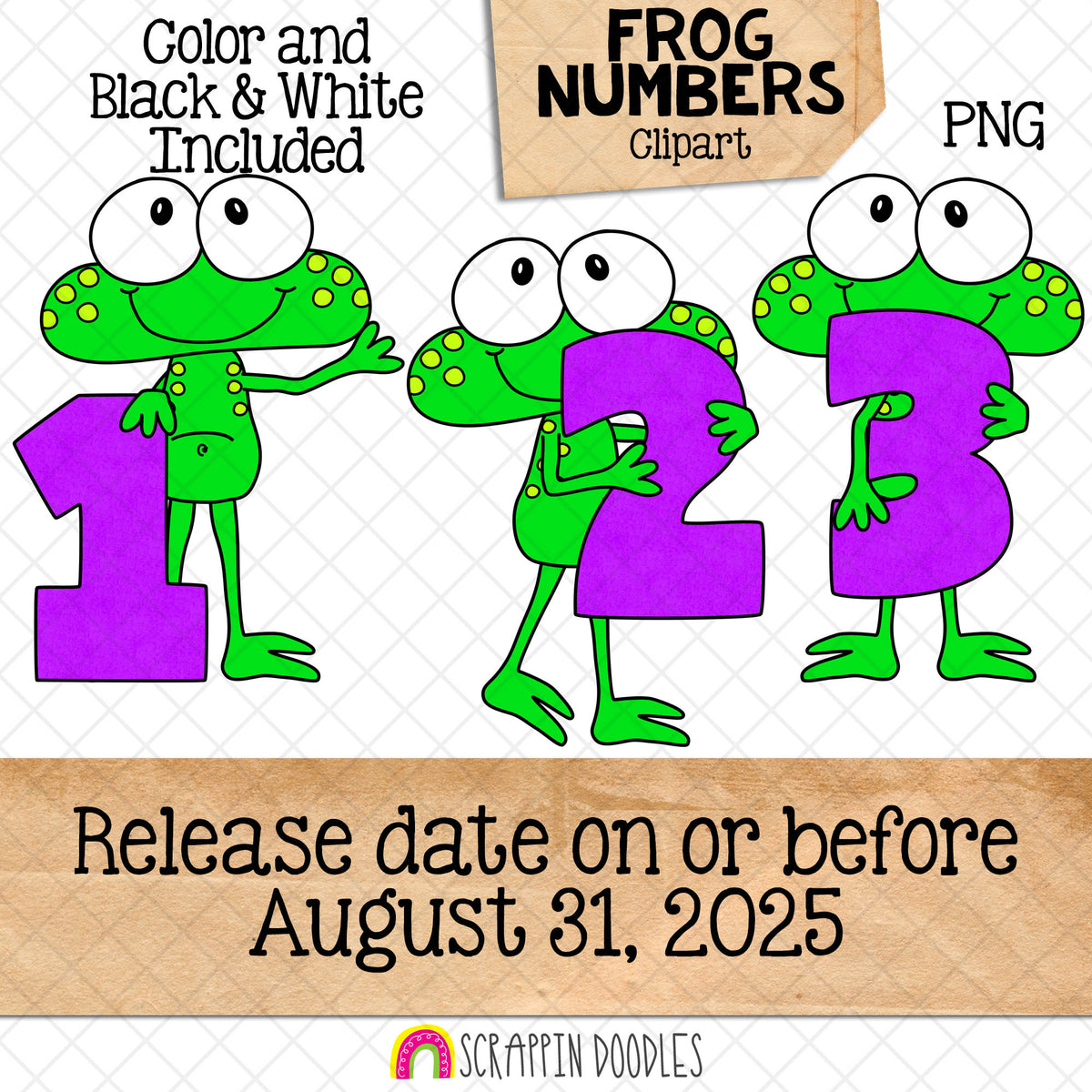 Seasonal Numbers Bundle - Autumn Scarecrow - Winter Snowman - Spring Frog - Summer Bear (Copy)