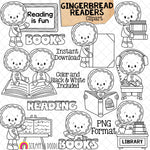 School ClipArt Bundle - Math - Reading - Science - Writing - Cute Christmas Cookie Clip Art