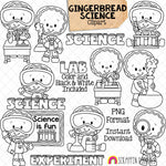 School ClipArt Bundle - Math - Reading - Science - Writing - Cute Christmas Cookie Clip Art