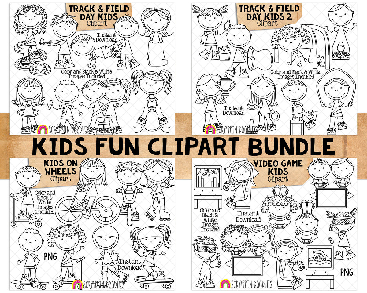 Kids Fun ClipArt Bundle
