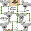 Koala ClipArt Bundle - Koala Bears Graphics - Commercial Use PNG