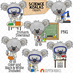 Koala ClipArt Bundle - Koala Bears Graphics - Commercial Use PNG