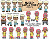 Multicultural Kids Clip Art Bundle
