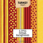 Turkey ClipArt - Cute Turkeys Clip Art - Thanksgiving Turkeys Holding Sign Graphics