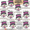 Winter Counting ClipArt Bundle - Ice Cubes - Snowballs - Snowflakes - Marshmallows - Ice Fishing - Icicles - Seasonal Math Graphics - Commercial Use PNG